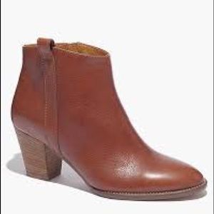 Madewell Billie Ankle Boot Brown Sz 8.5